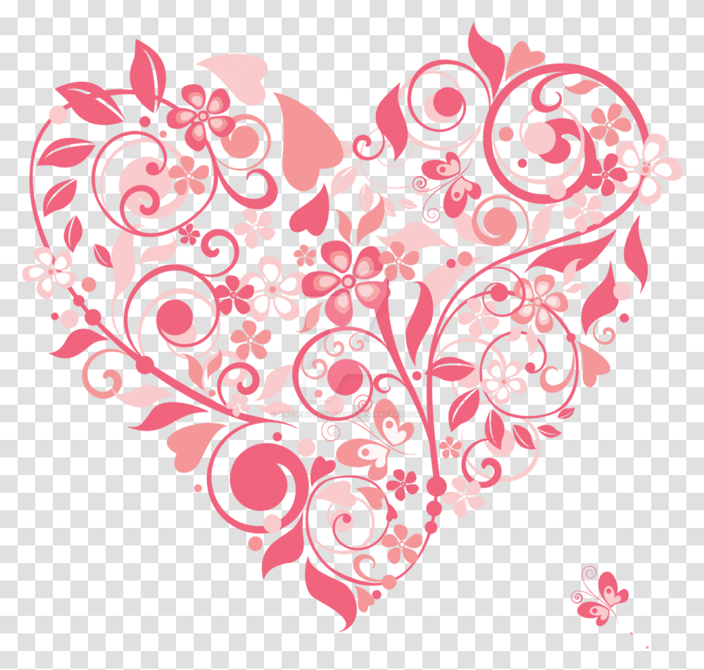 Hearts Clipart Watercolor Floral Heart Vector, Floral Design, Pattern, Rug Transparent Png