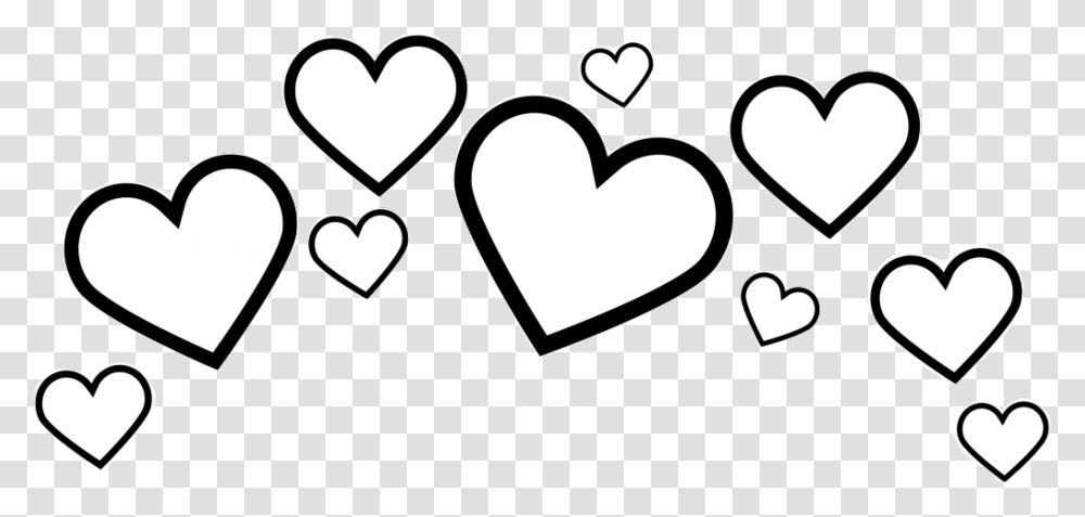 Hearts Crown Heartcrown Sticker Love Cute White Heart, Cushion, Scissors, Blade, Weapon Transparent Png