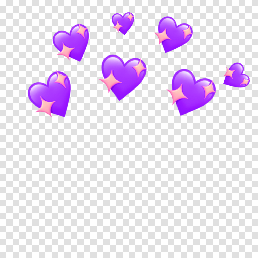 Hearts Crown Heartscrown Pink Tumblr Snapchat Anjo Heart Emoji Background Transparent Png