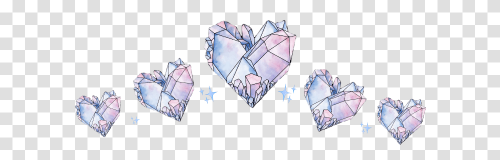 Hearts Crystal Crystalcrown Heartcrown Sparkles Heart, Gemstone, Jewelry, Accessories, Accessory Transparent Png