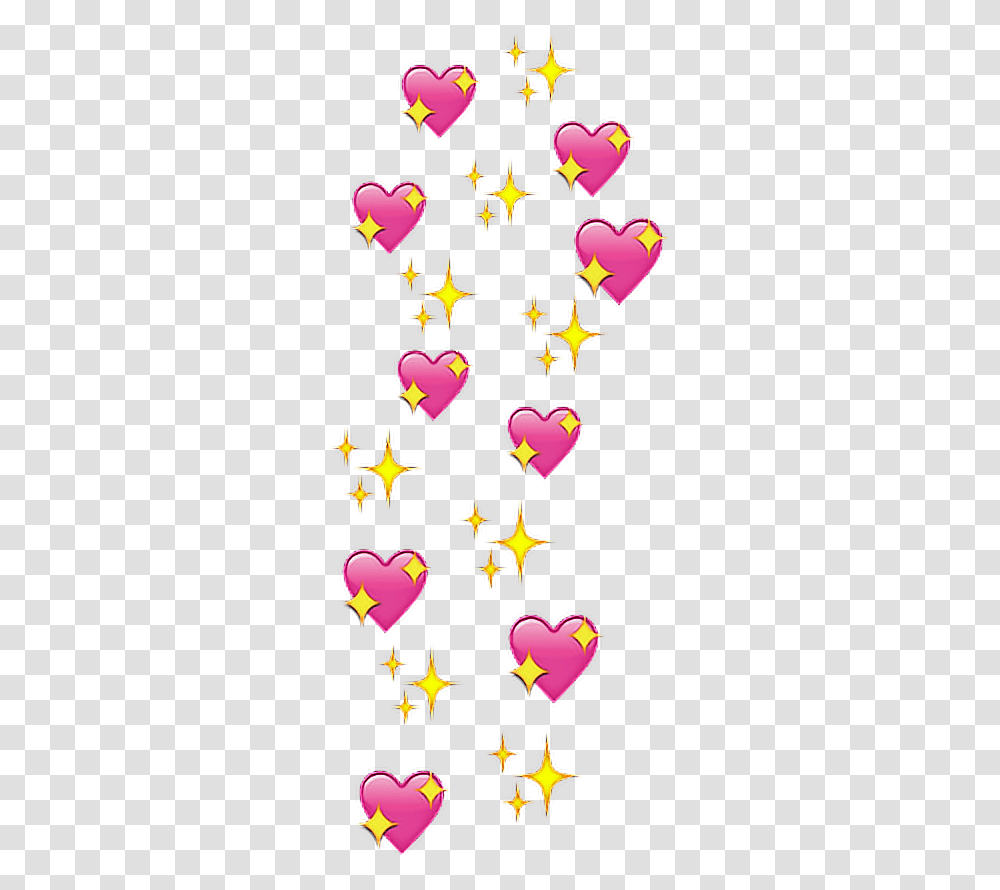 Hearts Cute Sparkles Heart Pretty Aesthetic Pink Heart Wallpapers Aesthetic, Star Symbol, Diwali, Light, Photo Booth Transparent Png