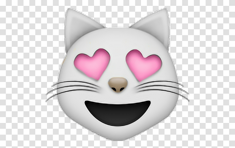 Hearts Emoji Tumblr Edit Overlay Cat Smajlik Kotik S Serdechkami, Diaper, Sport, Sports, Bowling Ball Transparent Png