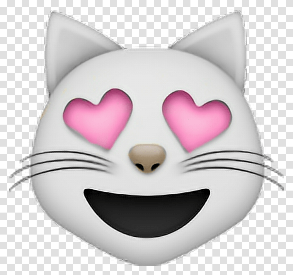 Hearts Emoji Tumblr Edit Overlay Cat Svg Emoji Katze, Bowling Ball, Sport, Sports, Diaper Transparent Png