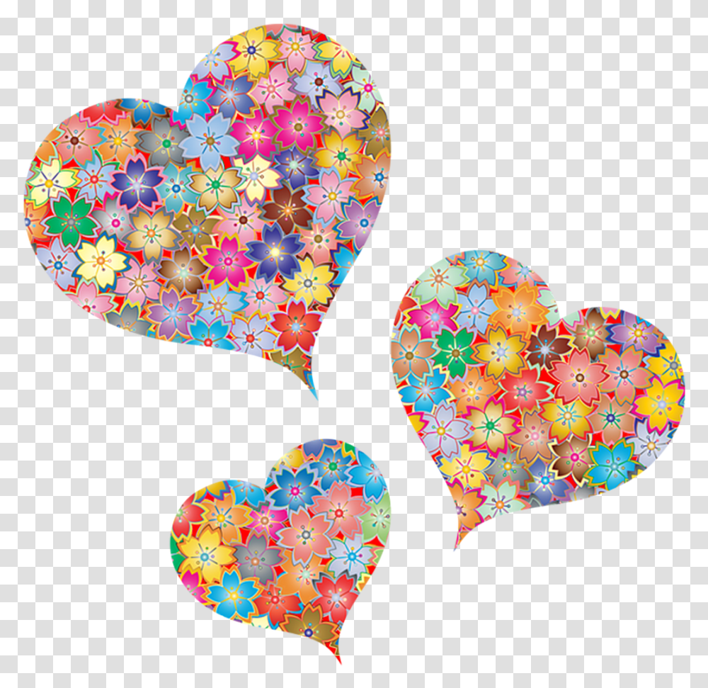 Hearts Flowers Woman Hearts Flowers In Heart Free Photo, Sprinkles Transparent Png