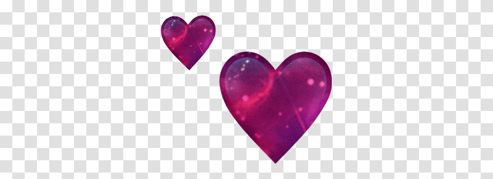Hearts Galaxy Emoji Purple Blue Tutorial Heart Heart, Pillow, Cushion, Plectrum Transparent Png