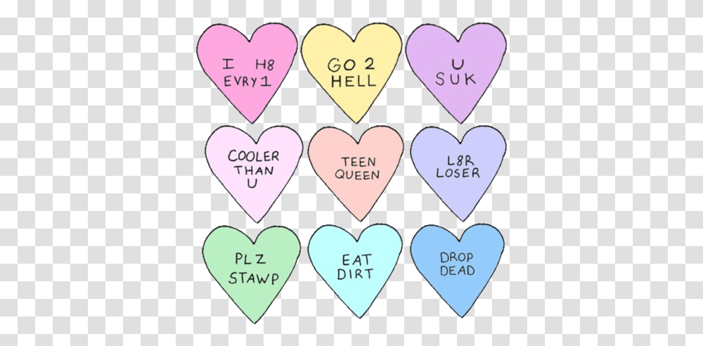 Hearts Heart And Image Candy Hearts Tumblr Candy Hearts, Plectrum, Text, Dating, Label Transparent Png