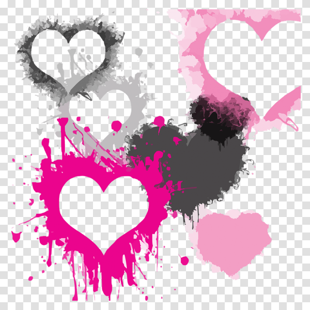Hearts Heart Backgrounds Background Grunge Grungeeffect Hearts And Backgrounds, Purple, Poster, Advertisement Transparent Png