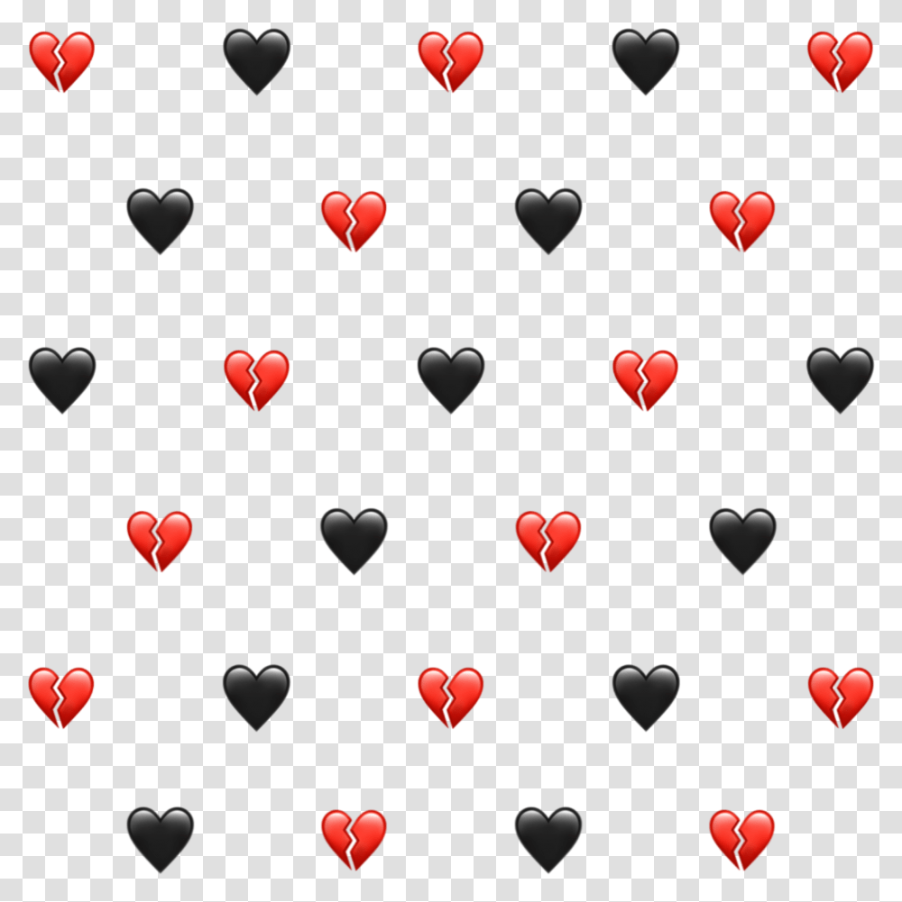 Hearts Heart Brokenheart Emoji Emojibackground Broken Hearts Background Emojis, Paper, Confetti, Sweets, Food Transparent Png