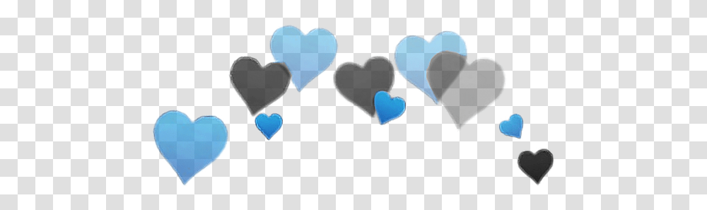 Hearts Heart Crown Heartcrown Blue Black Overlay Heart Crown Red, Plectrum, Cushion, Label Transparent Png