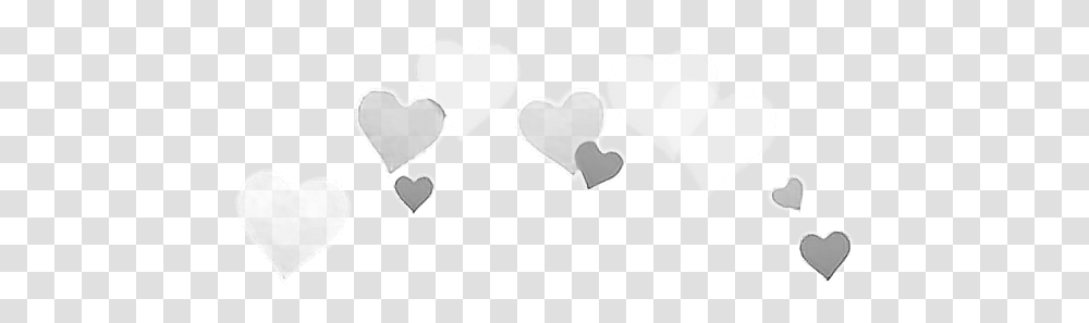 Hearts Heart Crown Heartcrown White Overlay Cute Tumblr Heart Macbook Photo Booth, Footprint, Cushion Transparent Png