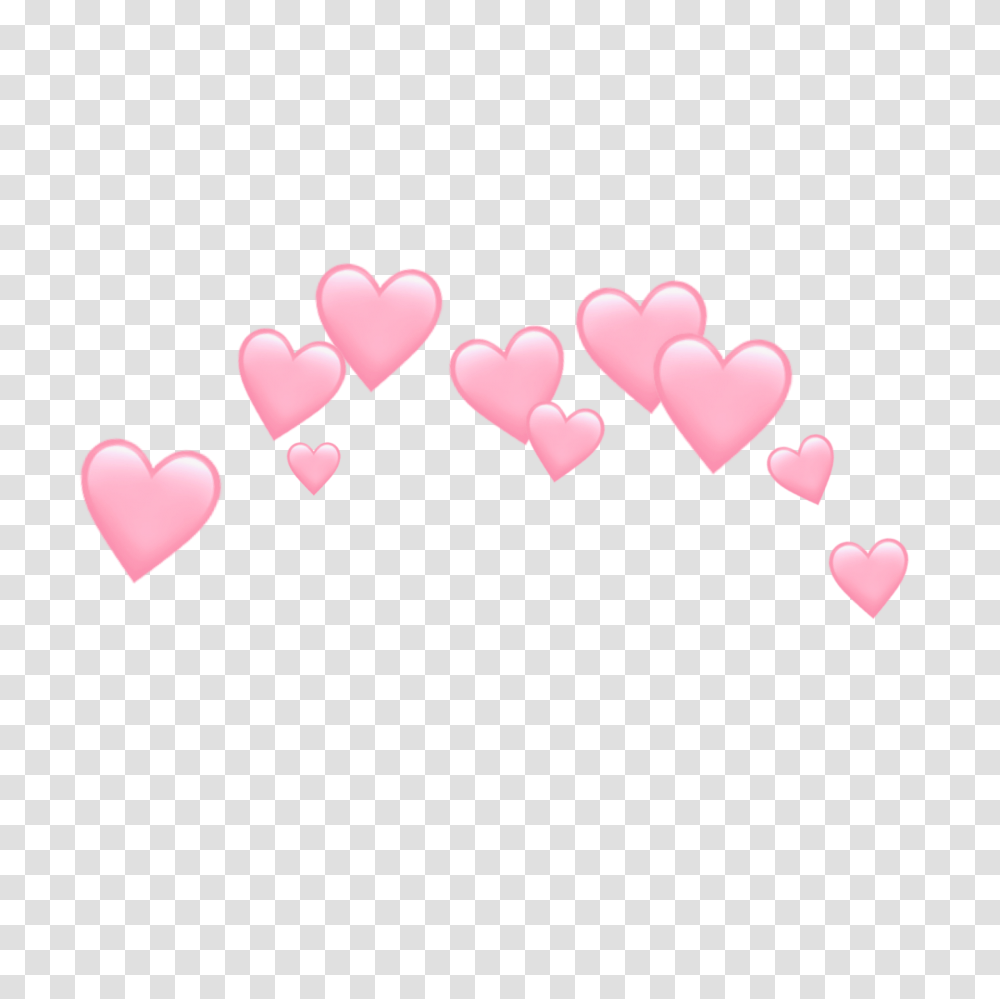 Hearts Heart Emoji Crown, Petal, Flower, Plant, Blossom Transparent Png