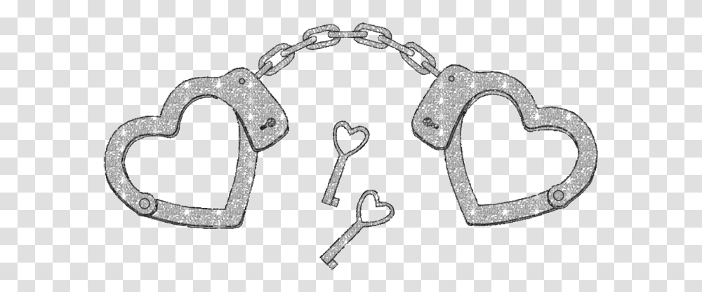 Hearts Heart Overlays Soft Freetoedit Heart Handcuffs Clip Art, Key, Accessories Transparent Png