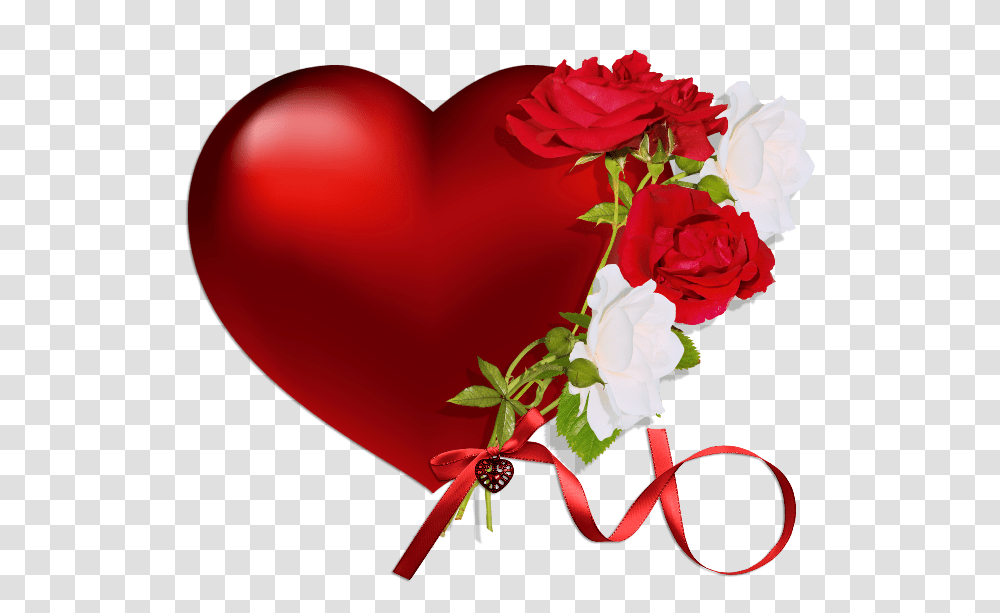 Hearts Heart Rose, Plant, Flower, Blossom, Graphics Transparent Png