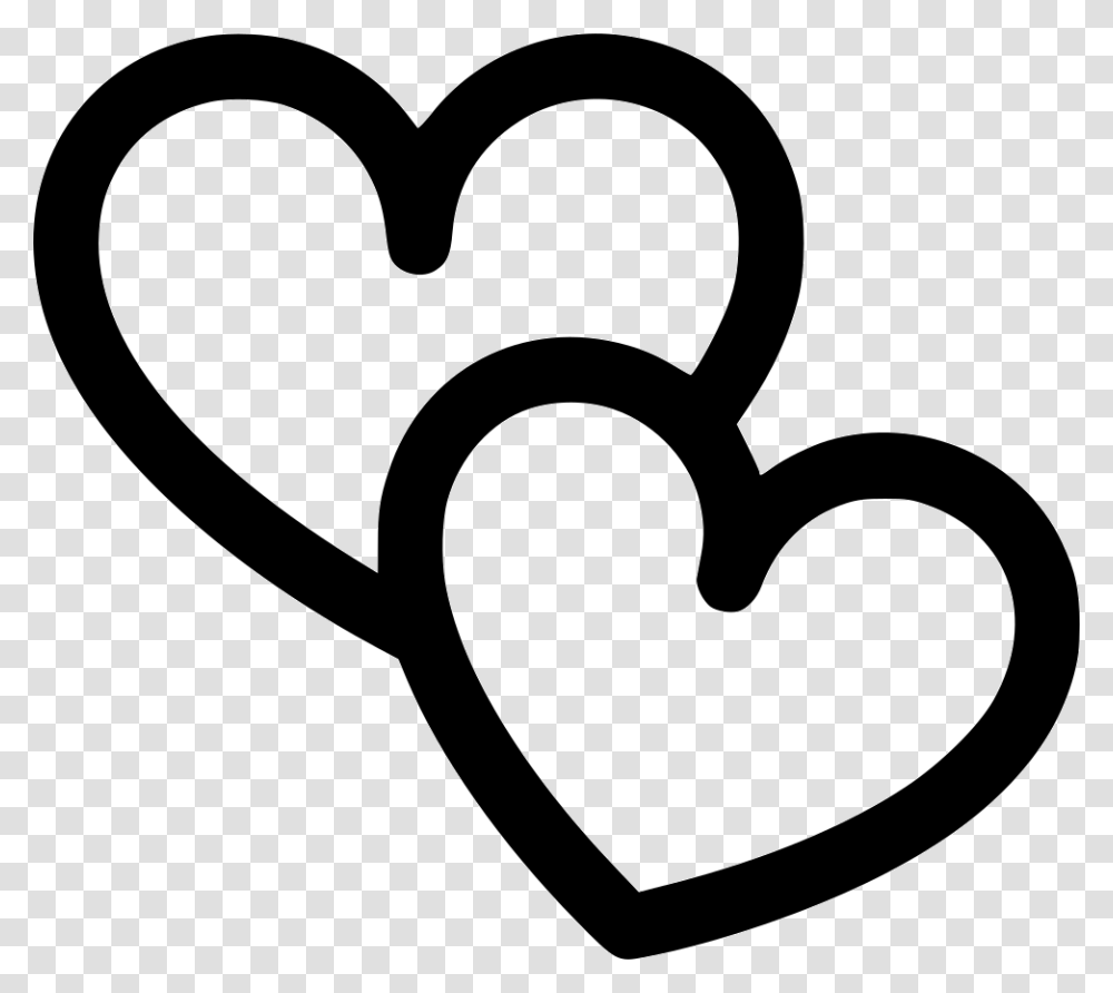 Hearts Heart, Stencil, Mustache Transparent Png