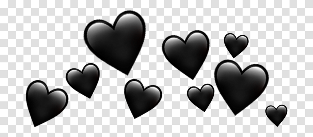 Hearts Heartcrown Black Blackheart Hearts Heart, Mustache, Hand Transparent Png