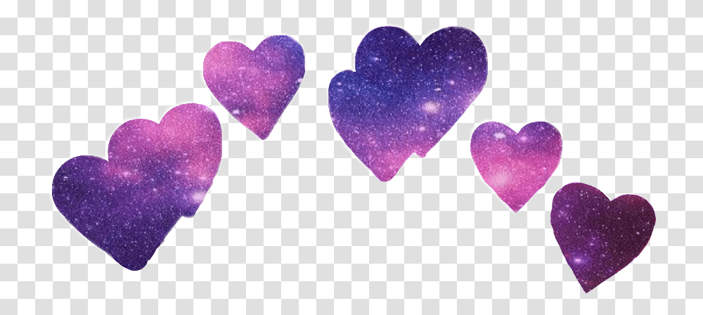 Hearts Heartcrown Galaxy Purplegalaxy Heart, Accessories, Accessory, Amethyst, Gemstone Transparent Png