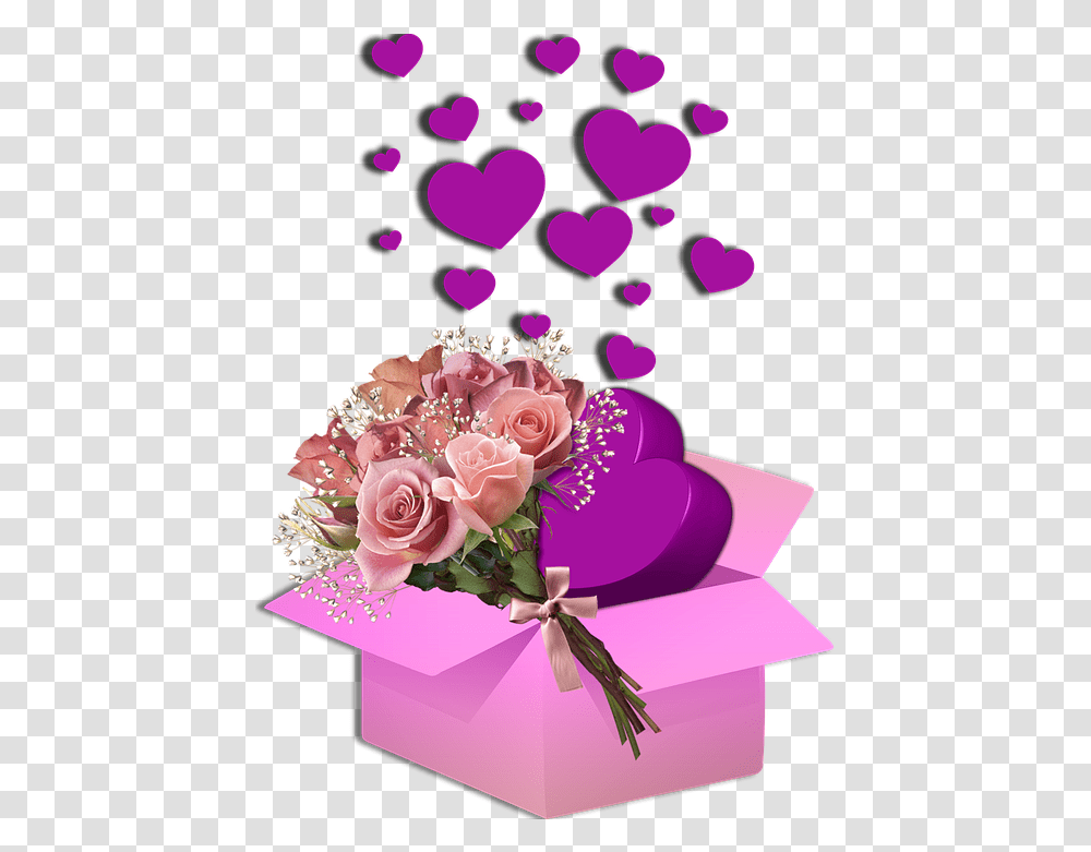 Hearts Image Love Romantic Decoration Wishes Love Heart Good Morning My Love, Plant, Flower, Blossom, Rose Transparent Png