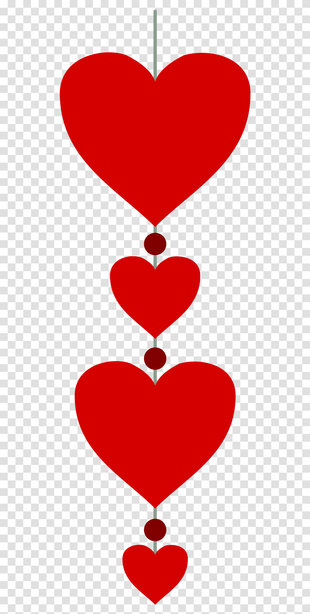Hearts In A Vertical Line Image Vertical Line Of Hearts Transparent Png