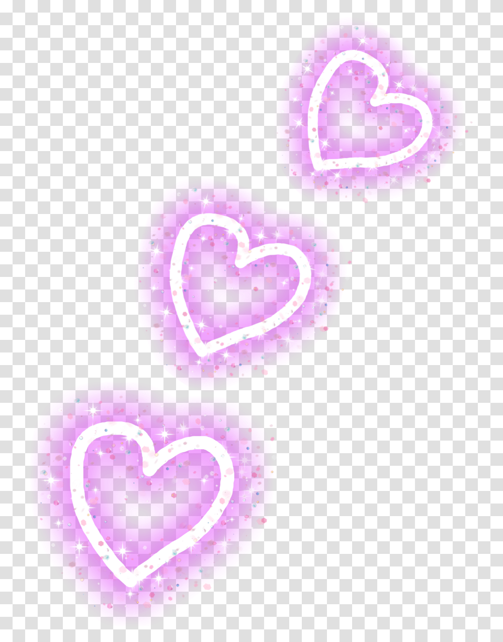 Hearts Kpopeditsfreestyle Handdrawn Myart Glitter, Rubber Eraser, Cushion, Purple Transparent Png