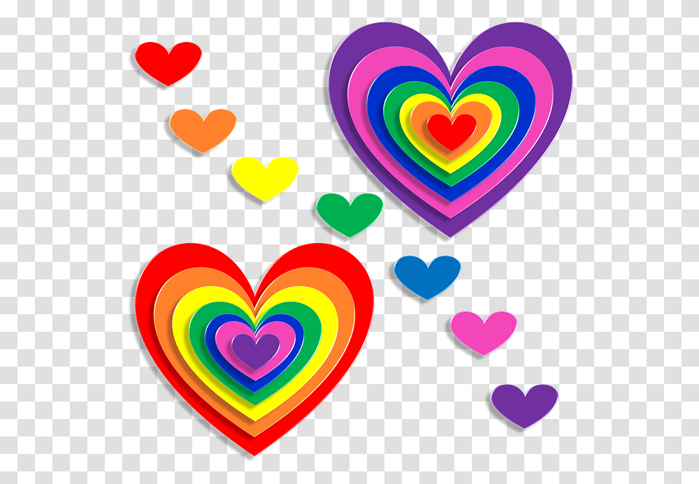 Hearts Love 3d Valentine's Free Image On Pixabay Corazones De Varios Colores, Dating Transparent Png