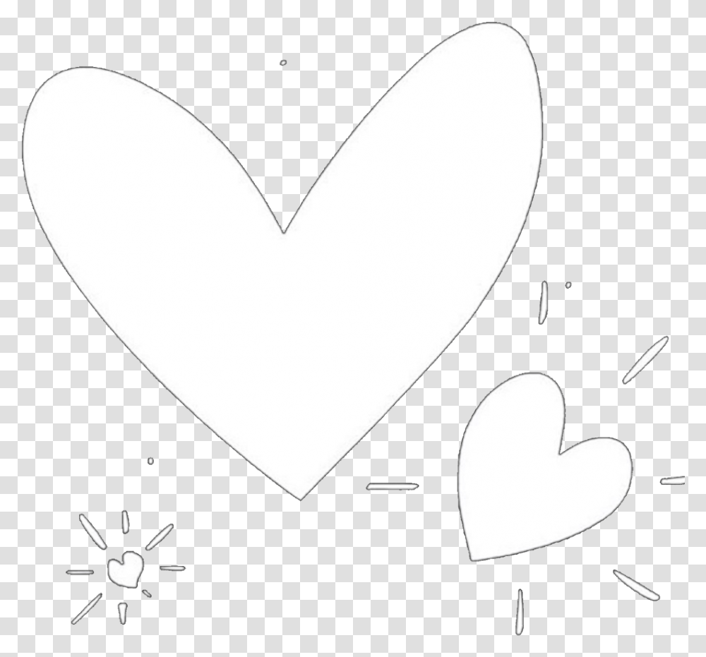 Hearts Love Heart Valentine White Whiteheart Heart, Stencil Transparent Png