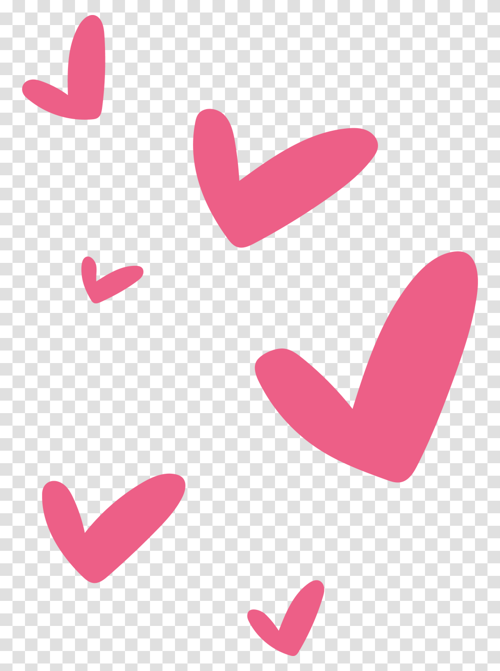 Hearts Mini Pink Hearts Clipart, Mustache, Photo Booth, Mouth Transparent Png