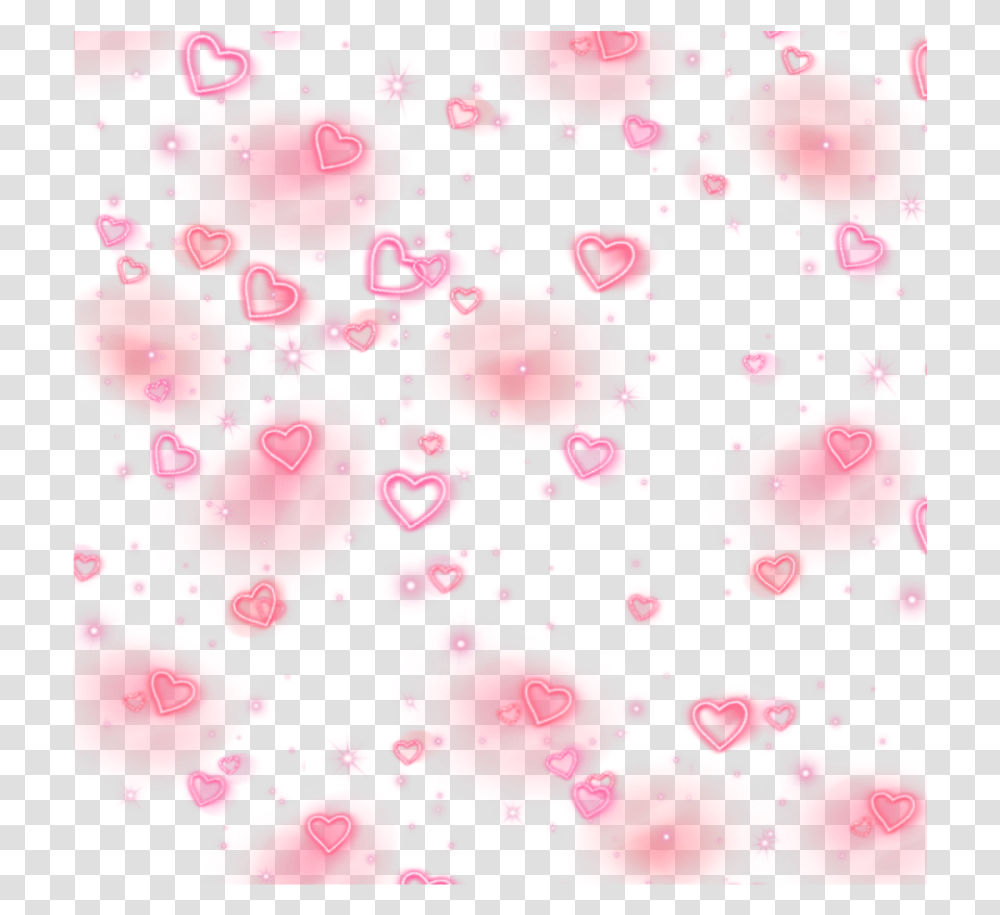 Hearts Neon Red Rojo Heartsneon Redhearts Pattern, Petal, Flower, Plant, Blossom Transparent Png