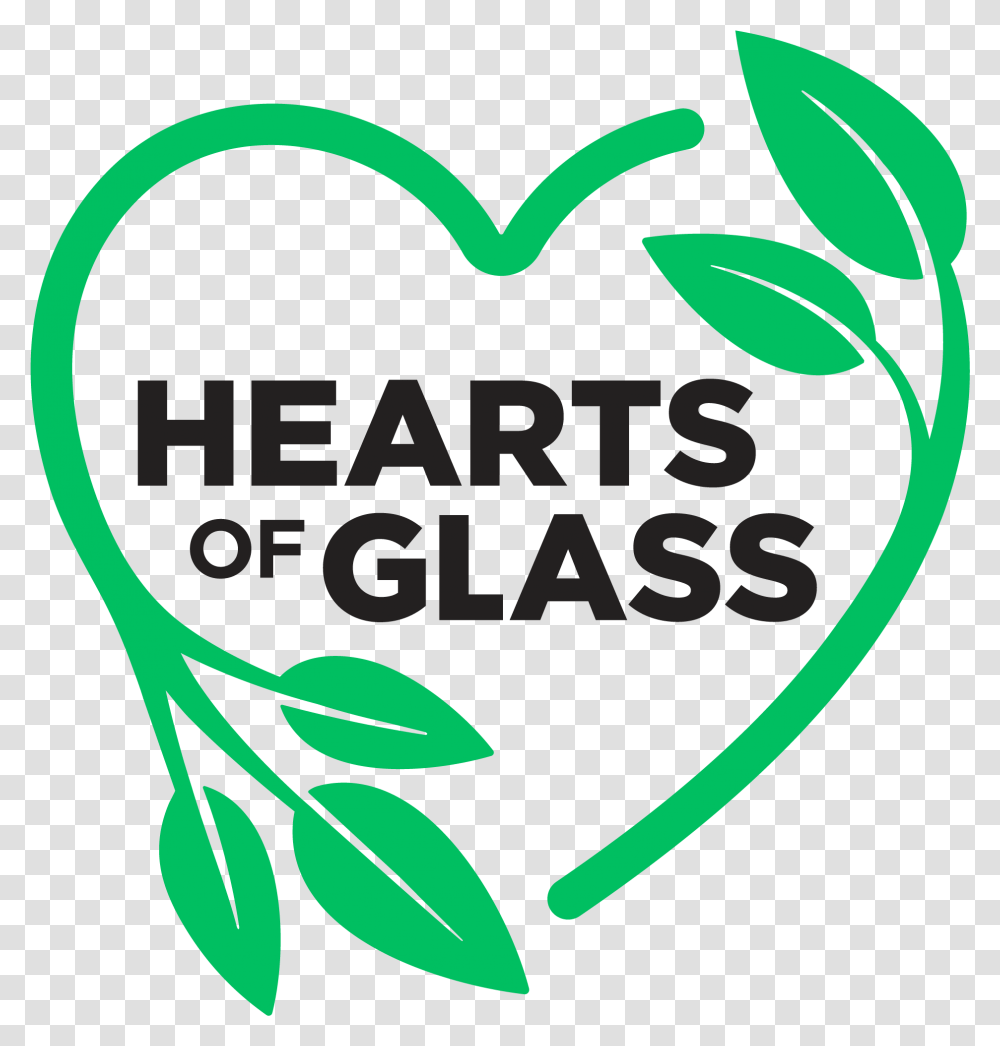 Hearts Of Glass Logo With Green Plants Shaped Like Human Healthy Vending, Dynamite, Bomb Transparent Png