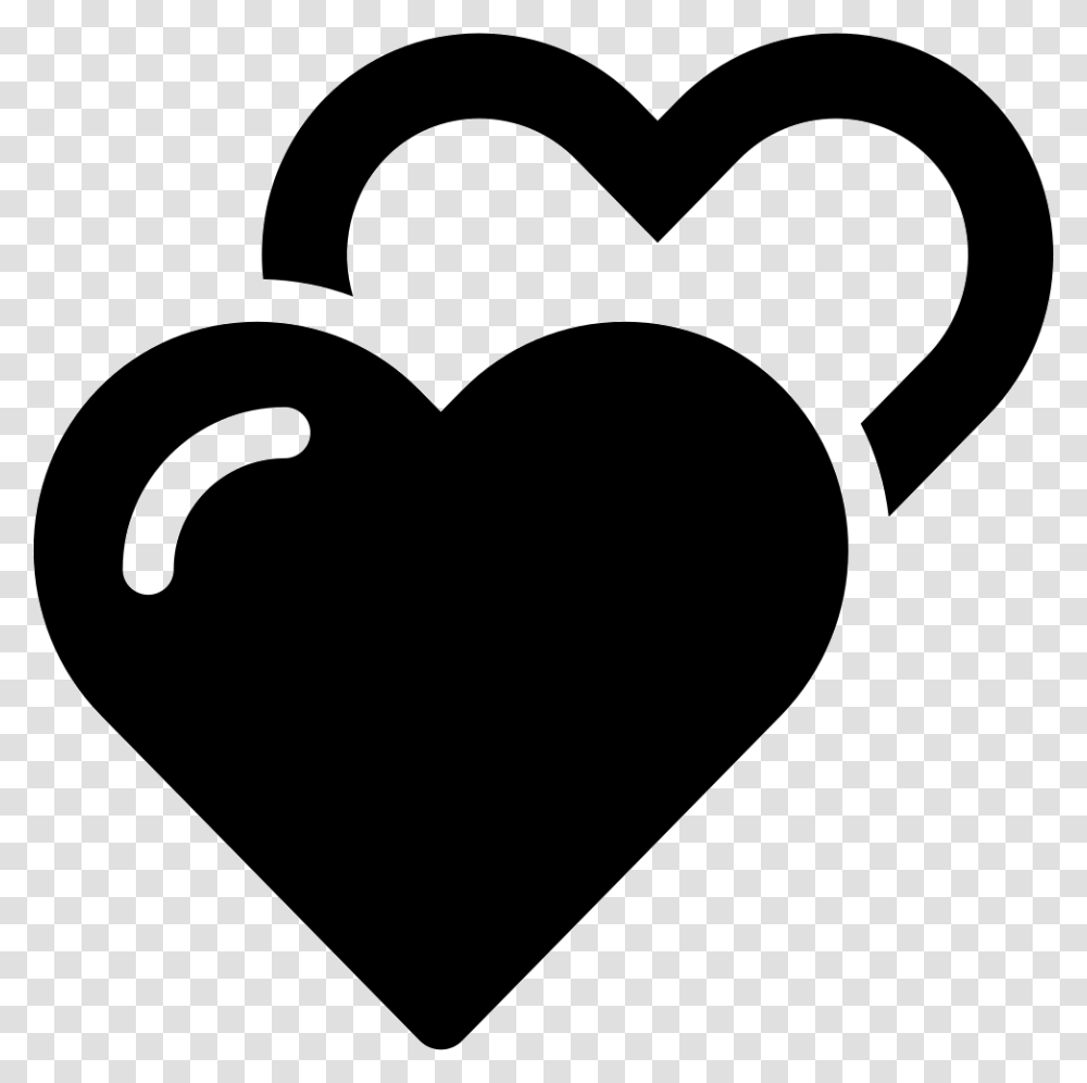 Hearts Outline Icon Couple Icon For Instagram Highlights, Stencil, Hammer, Tool, Mustache Transparent Png