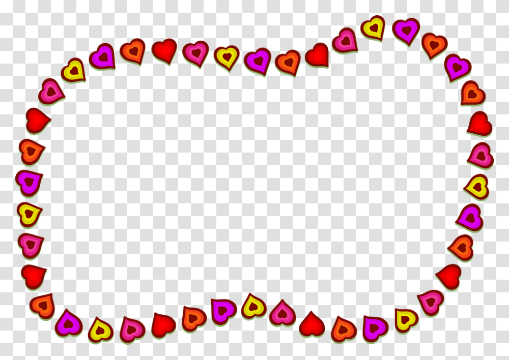 Hearts Shapes Border Frame Blank Copyspace Letter Sb, Super Mario, Angry Birds, Pac Man Transparent Png