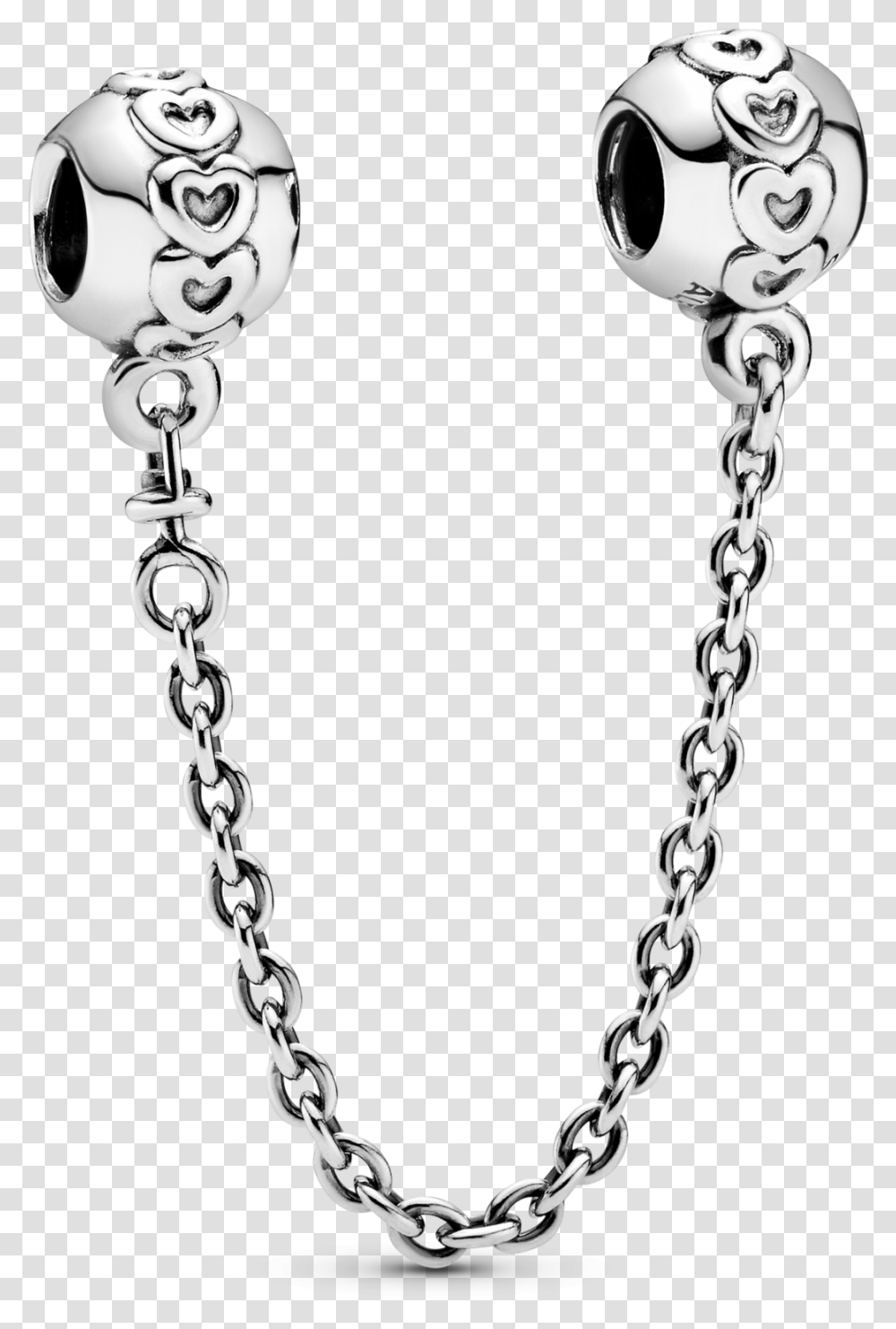 Hearts Silver Safety Chain Hk Pandora Online Store Pandora Safety Charm, Accessories, Accessory Transparent Png