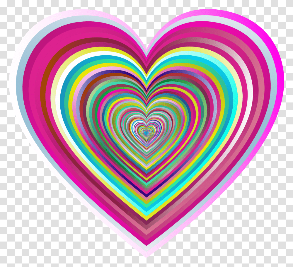 Hearts Tunnel 7 Love Hearts Psychedelic, Rug, Light, Purple Transparent Png