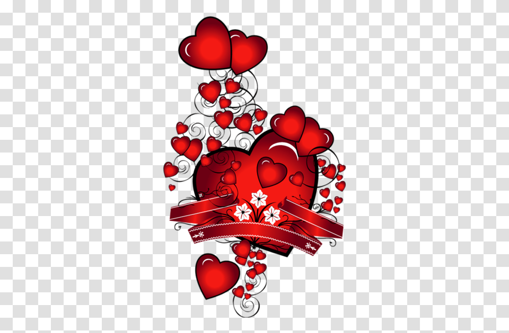 Hearts With Flowers Art Picture Hart Valentijnen Kusjes Love, Graphics, Floral Design, Pattern, Text Transparent Png
