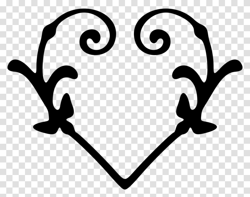 Heartsilhouettelove Stylised Heart, Gray, World Of Warcraft Transparent Png