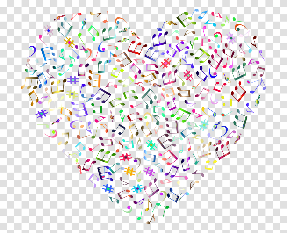 Heartsymmetryorgan Music Note Background, Confetti, Paper, Sprinkles Transparent Png