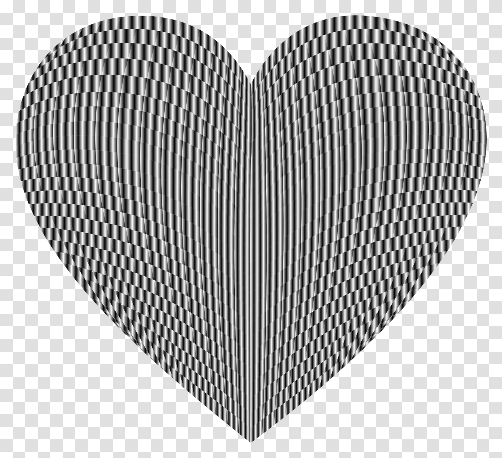 Hearttriangleorgan Shattered Heart Black And White, Rug Transparent Png