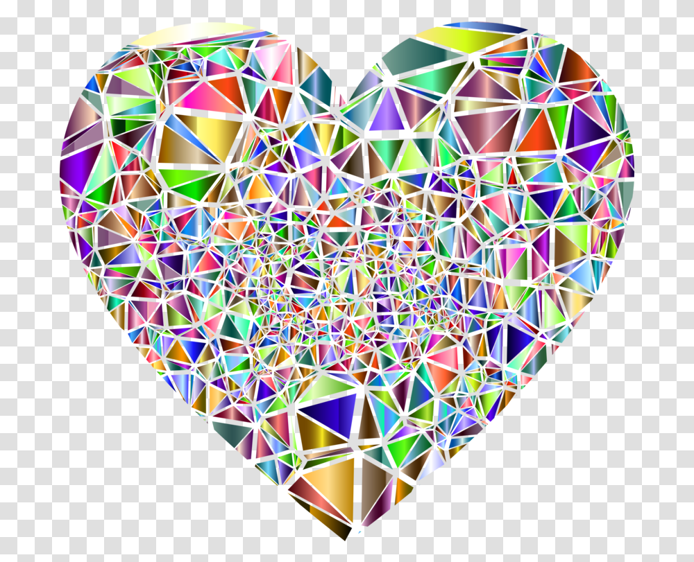 Hearttrianglesymmetry Clipart Royalty Free Svg Vitrales Con Poligonos, Lighting, Stained Glass, Graphics, Doodle Transparent Png