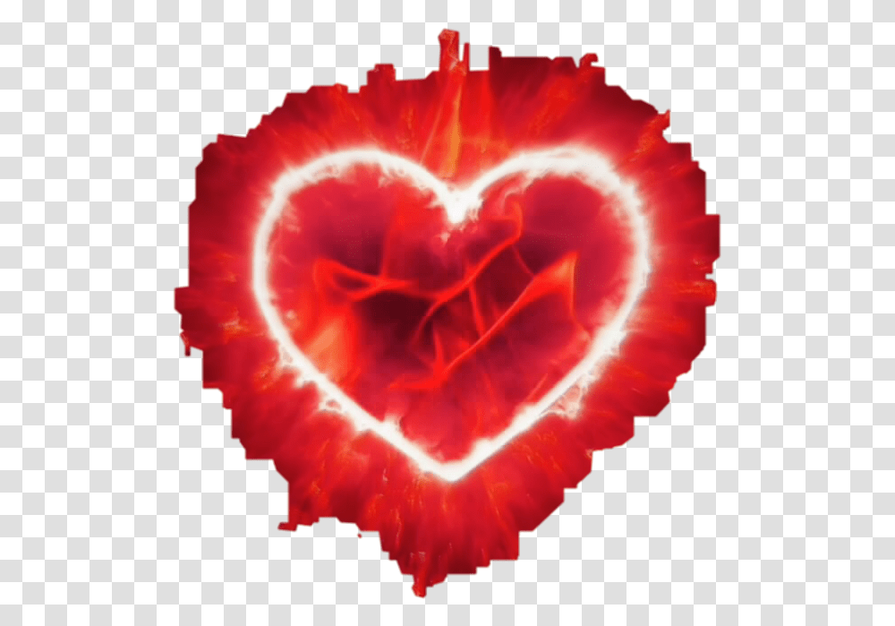 Heary Red Fireheart Lazers Freetoedit Corazon Fuerte Y Feliz, Flare, Light, Nature, Animal Transparent Png