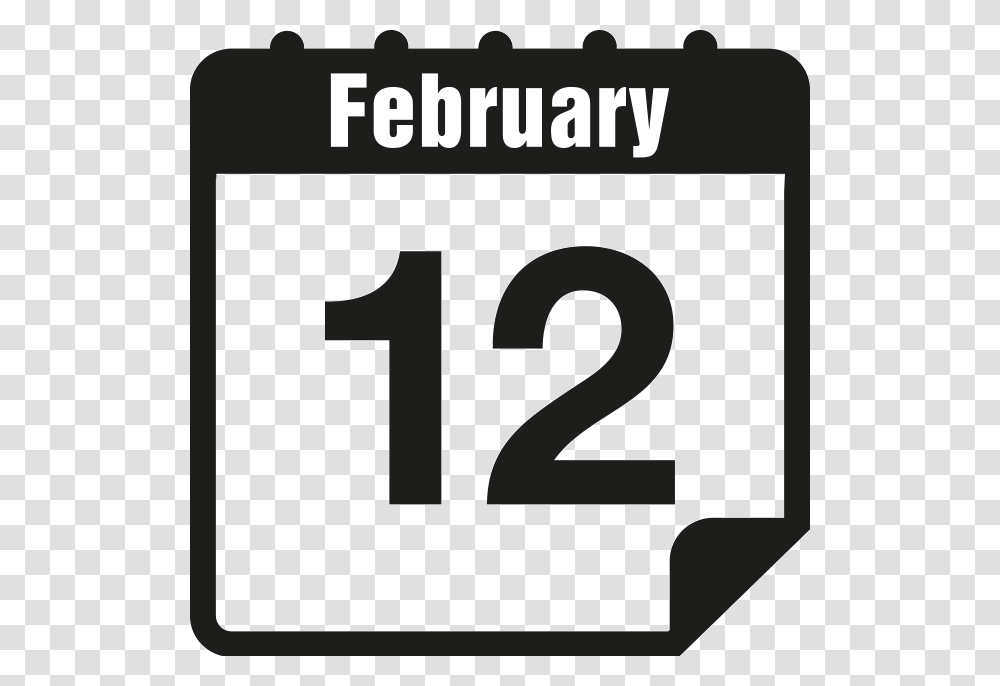 Heat Clipart February Calendar, Number Transparent Png