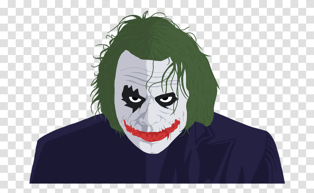 Heath Ledger Joker Cartoon, Face, Person, Head Transparent Png – Pngset.com