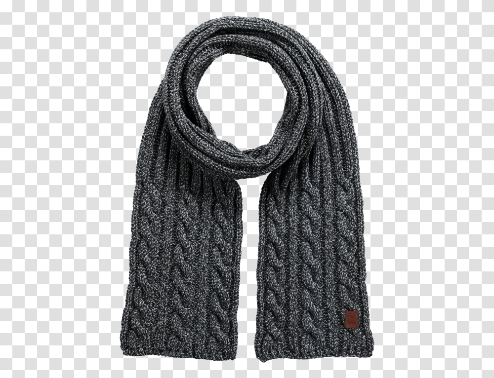 Heather Grey Knitting Black Accessories Clothes Head Cloth, Apparel, Scarf, Stole Transparent Png