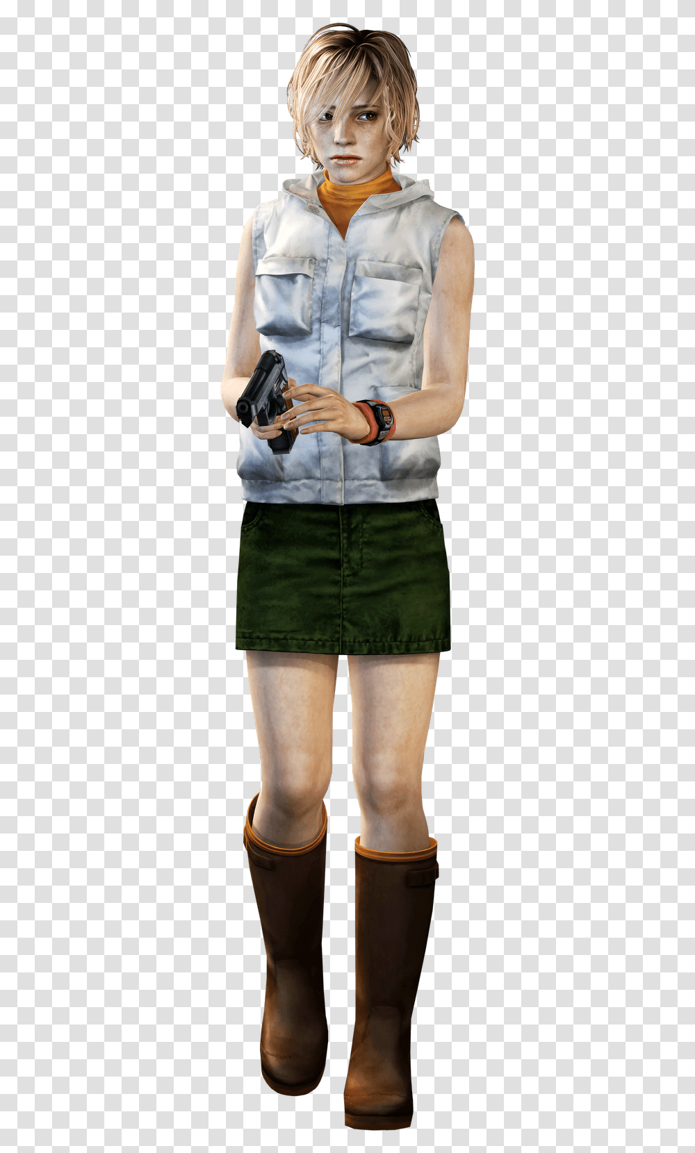 Heather Silent Hill, Apparel, Skirt, Person Transparent Png