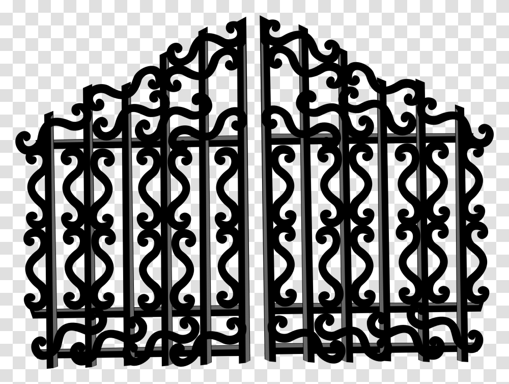 Heaven Clipart Golden Gates Iron Railing, Fence Transparent Png