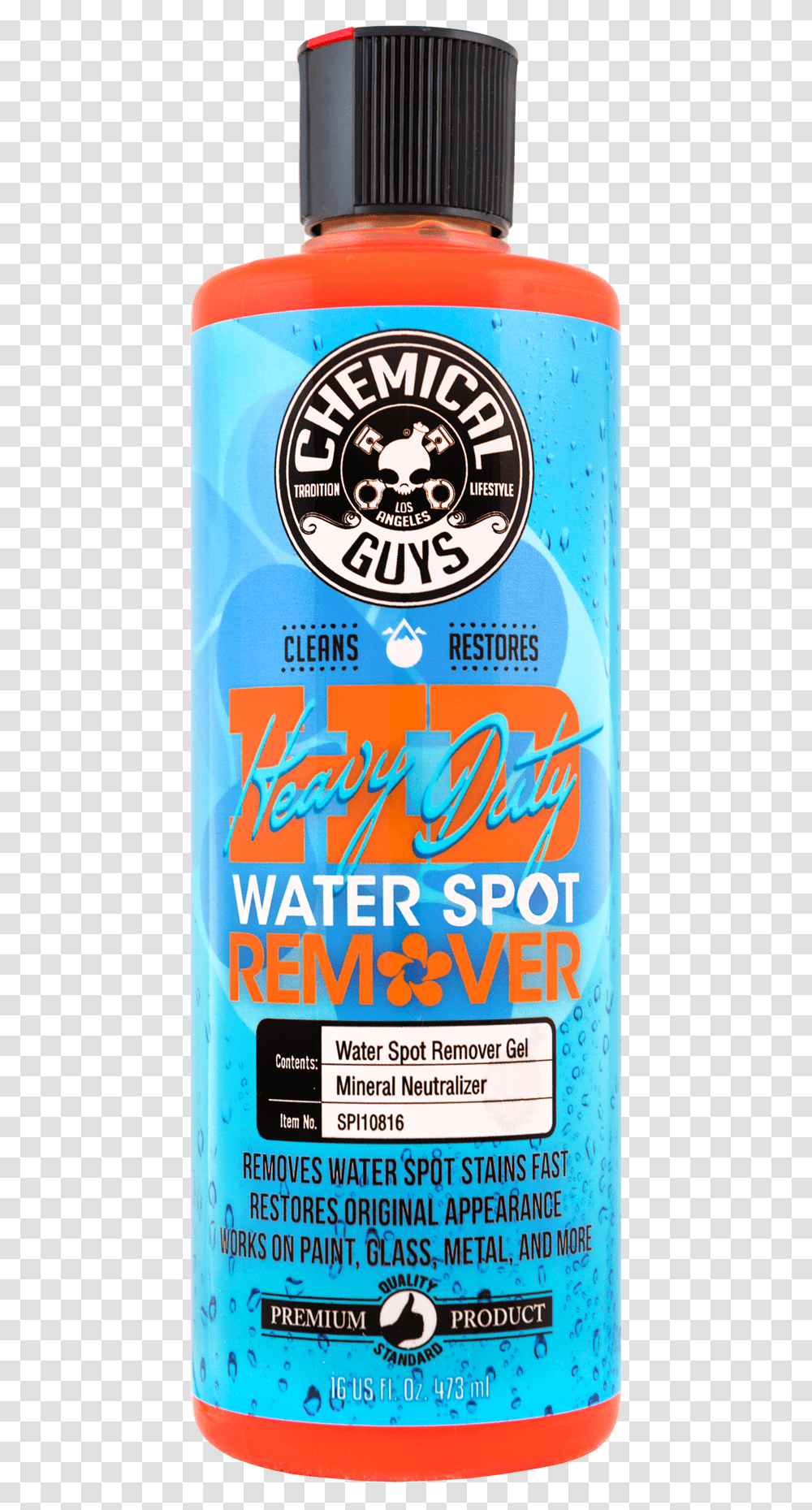 Heavy Duty Water Spot Remover Chemical Guys Heavy Duty Water Spot Remover, Bottle, Cosmetics, Tin, Aluminium Transparent Png