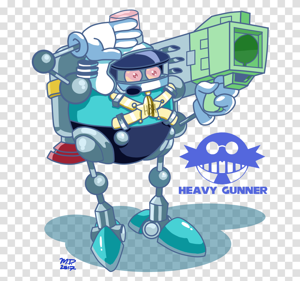 Heavy Gunner Cartoon, Robot, Doodle, Drawing Transparent Png