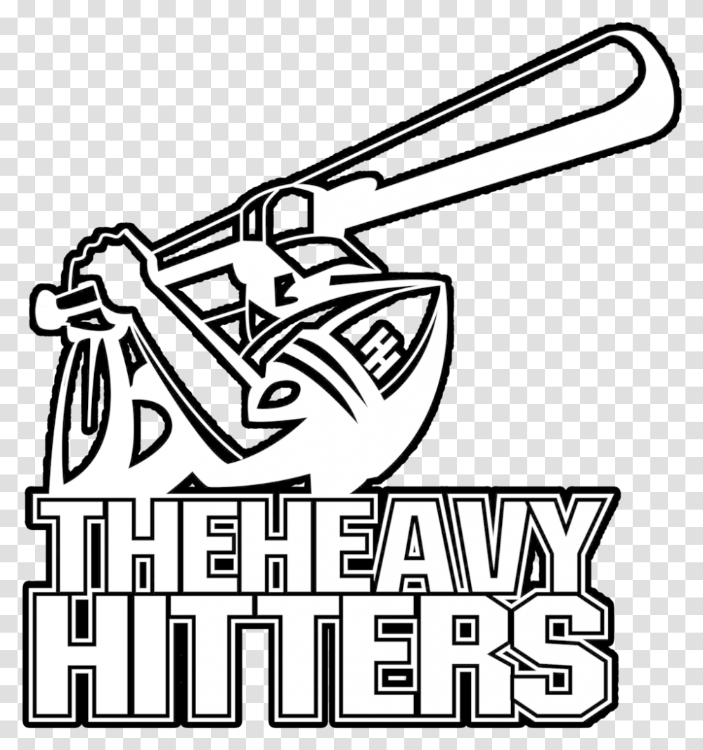 Heavy Hitter Logo Black Stroke Dj Heavy Hitter Logo, Advertisement, Stencil, Poster Transparent Png
