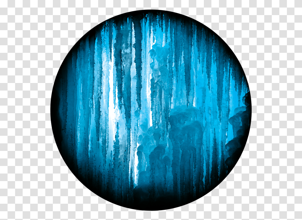 Heavy Icicle Covering Cave Gobo, Nature, Outdoors, Ice, Snow Transparent Png