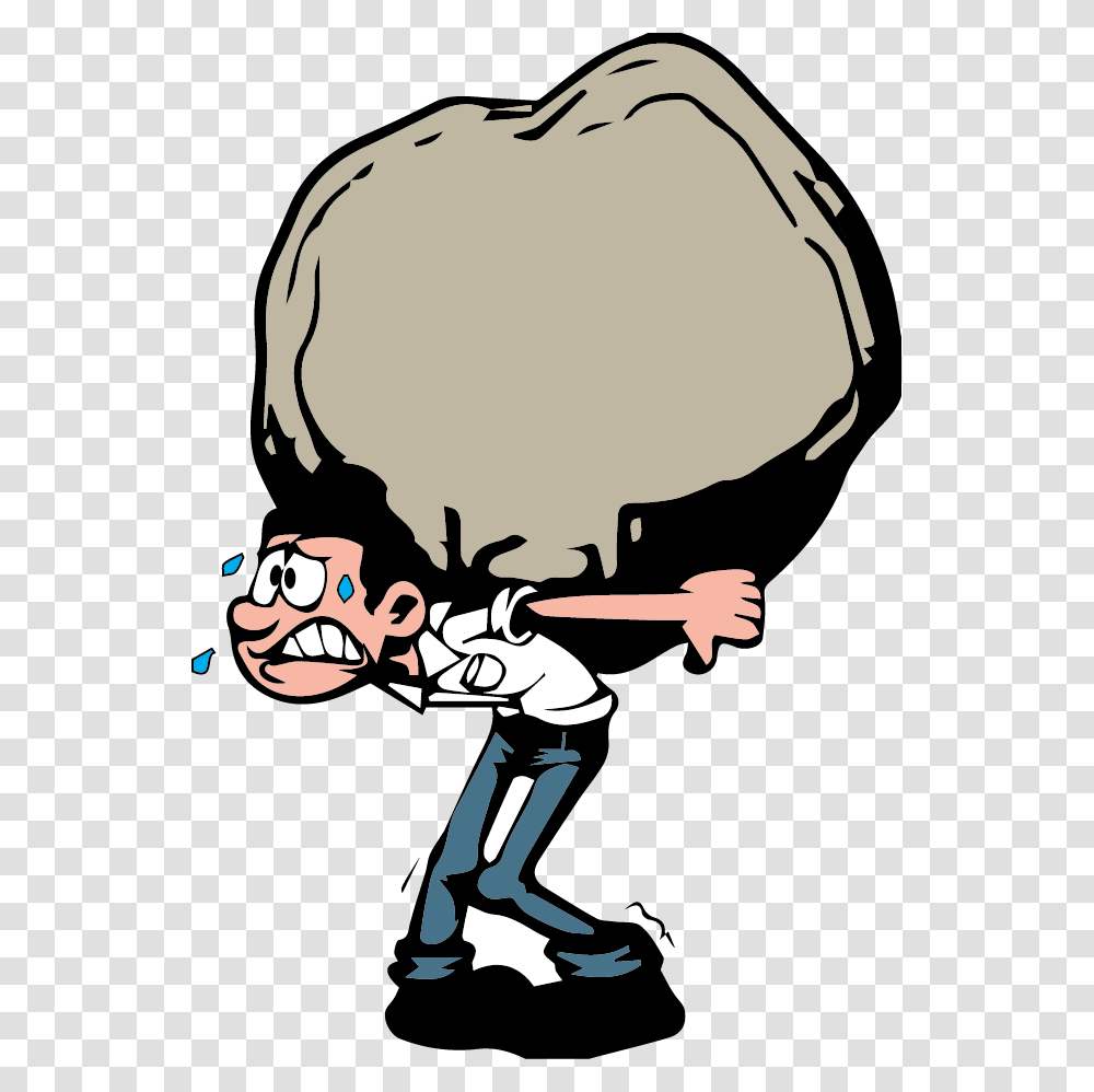 Heavy Load Clipart Carrying A Heavy Load, Helmet, Person, Face Transparent Png