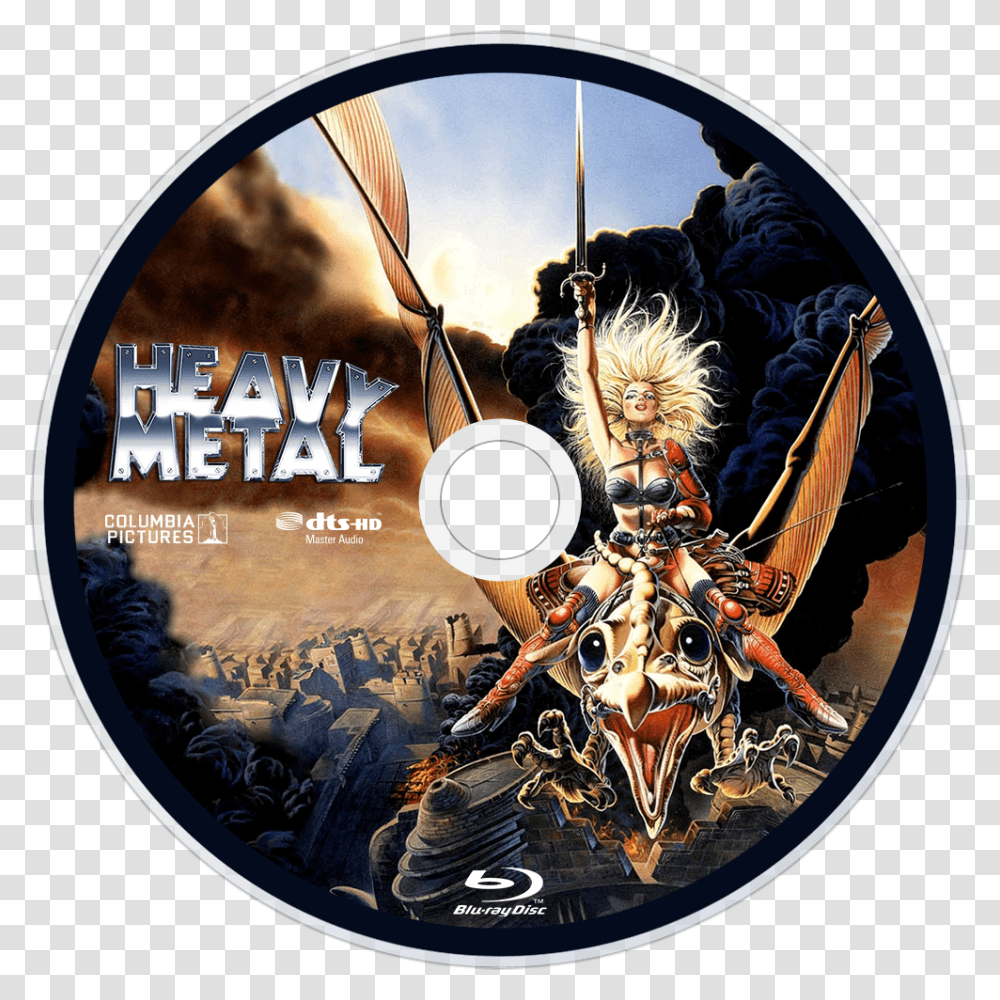 Heavy Metal Bluray Disc Image Heavy Metal Movie Poster, Disk, Dvd, Advertisement Transparent Png