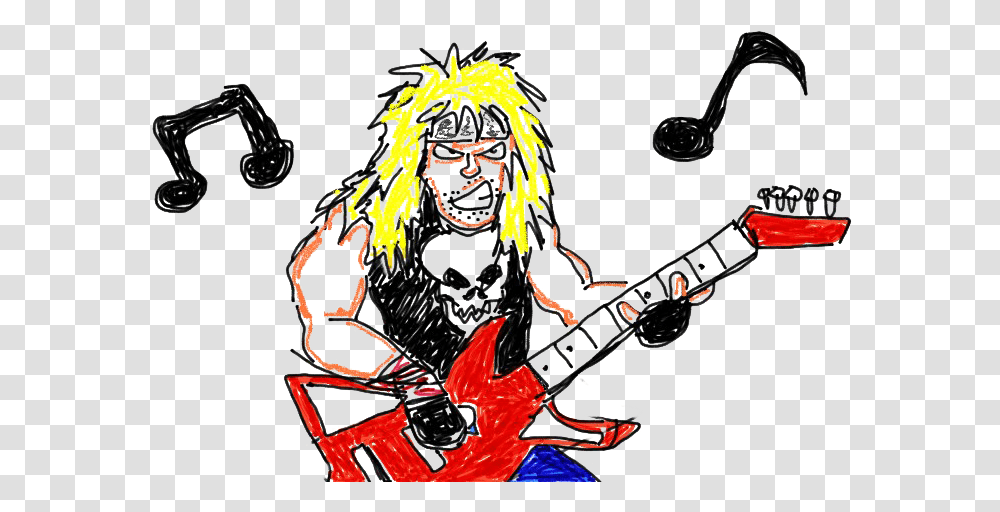 Heavy Metal Download Image Heavy Metal Rocker Cartoon, Guitar, Leisure Activities, Musical Instrument, Bass Guitar Transparent Png